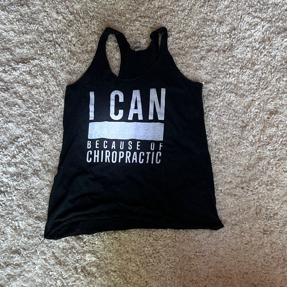 Women's Black Graphic Tank Top